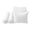 Model-3 Twin-XL Size (80" x 39" x 6") Outdoor Daybed Mattress Bolster Backrest Cushion Pillow |COVERS ONLY|