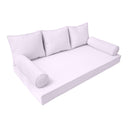Model-3 Twin-XL Size (80" x 39" x 6") Outdoor Daybed Mattress Bolster Backrest Cushion Pillow |COVERS ONLY|