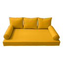 Model-3 Twin-XL Size (80" x 39" x 6") Outdoor Daybed Mattress Bolster Backrest Cushion Pillow |COVERS ONLY|