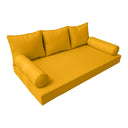 Model-3 Twin-XL Size (80" x 39" x 6") Outdoor Daybed Mattress Bolster Backrest Cushion Pillow |COVERS ONLY|