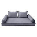Model-4 Full Size (75" x 54" x 6") Outdoor Daybed Mattress Bolster Backrest Cushion Pillow |COVERS ONLY|