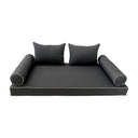 Model-4 Twin-XL Size (80" x 39" x 6") Outdoor Daybed Mattress Bolster Backrest Cushion Pillow |COVERS ONLY|
