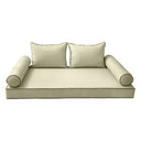 Model-4 Twin-XL Size (80" x 39" x 6") Outdoor Daybed Mattress Bolster Backrest Cushion Pillow |COVERS ONLY|