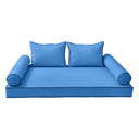 Model-4 Twin-XL Size (80" x 39" x 6") Outdoor Daybed Mattress Bolster Backrest Cushion Pillow |COVERS ONLY|