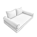 Model-4 Twin-XL Size (80" x 39" x 6") Outdoor Daybed Mattress Bolster Backrest Cushion Pillow |COVERS ONLY|
