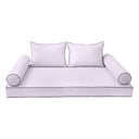 Model-4 Twin-XL Size (80" x 39" x 6") Outdoor Daybed Mattress Bolster Backrest Cushion Pillow |COVERS ONLY|