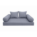 Model-4 Full Size (75" x 54" x 6") Outdoor Daybed Mattress Bolster Backrest Cushion Pillow |COVERS ONLY|