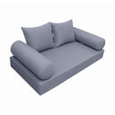 Model-4 Twin-XL Size (80" x 39" x 6") Outdoor Daybed Mattress Bolster Backrest Cushion Pillow |COVERS ONLY|