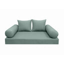 Model-4 Twin-XL Size (80" x 39" x 6") Outdoor Daybed Mattress Bolster Backrest Cushion Pillow |COVERS ONLY|