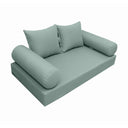 Model-4 Twin-XL Size (80" x 39" x 6") Outdoor Daybed Mattress Bolster Backrest Cushion Pillow |COVERS ONLY|
