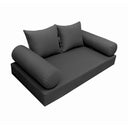 Model-4 Twin-XL Size (80" x 39" x 6") Outdoor Daybed Mattress Bolster Backrest Cushion Pillow |COVERS ONLY|