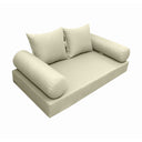 Model-4 Twin-XL Size (80" x 39" x 6") Outdoor Daybed Mattress Bolster Backrest Cushion Pillow |COVERS ONLY|
