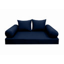 Model-4 Twin-XL Size (80" x 39" x 6") Outdoor Daybed Mattress Bolster Backrest Cushion Pillow |COVERS ONLY|
