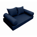 Model-4 Twin-XL Size (80" x 39" x 6") Outdoor Daybed Mattress Bolster Backrest Cushion Pillow |COVERS ONLY|