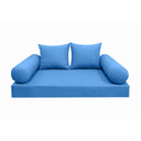 Model-4 Twin-XL Size (80" x 39" x 6") Outdoor Daybed Mattress Bolster Backrest Cushion Pillow |COVERS ONLY|