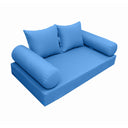 Model-4 Twin-XL Size (80" x 39" x 6") Outdoor Daybed Mattress Bolster Backrest Cushion Pillow |COVERS ONLY|