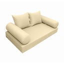 Model-4 Twin-XL Size (80" x 39" x 6") Outdoor Daybed Mattress Bolster Backrest Cushion Pillow |COVERS ONLY|