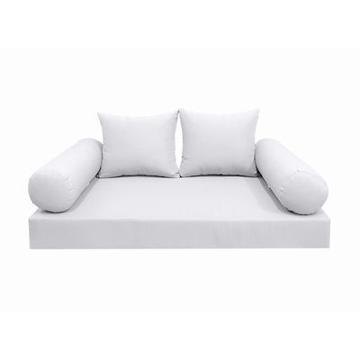 Model-4 Queen Size (80" x 60" x 6") Outdoor Daybed Mattress Bolster Backrest Cushion Pillow |COVERS ONLY|
