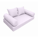 Model-4 Twin-XL Size (80" x 39" x 6") Outdoor Daybed Mattress Bolster Backrest Cushion Pillow |COVERS ONLY|