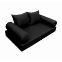 Model-4 Twin-XL Size (80" x 39" x 6") Outdoor Daybed Mattress Bolster Backrest Cushion Pillow |COVERS ONLY|