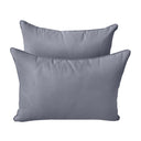 Model-4 Twin-XL Size (80" x 39" x 6") Outdoor Daybed Mattress Bolster Backrest Cushion Pillow |COVERS ONLY|