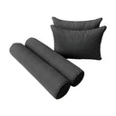 Model-4 Twin-XL Size (80" x 39" x 6") Outdoor Daybed Mattress Bolster Backrest Cushion Pillow |COVERS ONLY|