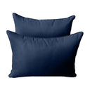 Model-4 Twin-XL Size (80" x 39" x 6") Outdoor Daybed Mattress Bolster Backrest Cushion Pillow |COVERS ONLY|