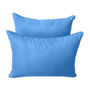 Model-4 Twin-XL Size (80" x 39" x 6") Outdoor Daybed Mattress Bolster Backrest Cushion Pillow |COVERS ONLY|