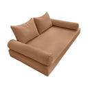 Model-4 Twin-XL Size (80" x 39" x 6") Outdoor Daybed Mattress Bolster Backrest Cushion Pillow |COVERS ONLY|