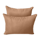 Model-4 Twin-XL Size (80" x 39" x 6") Outdoor Daybed Mattress Bolster Backrest Cushion Pillow |COVERS ONLY|