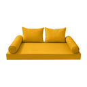 Model-4 Twin Size (75" x 39" x 6") Outdoor Daybed Mattress Bolster Backrest Cushion Pillow |COVERS ONLY |