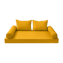 Model-4 Full Size (75" x 54" x 6") Outdoor Daybed Mattress Bolster Backrest Cushion Pillow |COVERS ONLY|