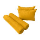 Model-4 Twin-XL Size (80" x 39" x 6") Outdoor Daybed Mattress Bolster Backrest Cushion Pillow |COVERS ONLY|