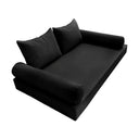 Model-4 Twin Size (75" x 39" x 6") Outdoor Daybed Mattress Bolster Backrest Cushion Pillow |COVERS ONLY |