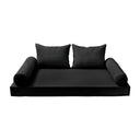 Model-4 Twin-XL Size (80" x 39" x 6") Outdoor Daybed Mattress Bolster Backrest Cushion Pillow |COVERS ONLY|