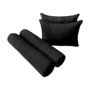 Model-4 Twin-XL Size (80" x 39" x 6") Outdoor Daybed Mattress Bolster Backrest Cushion Pillow |COVERS ONLY|