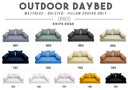 Polyester Fabric Sample Swatch Set for Outdoor Daybed,Patio Porch Swing Bed | 13 Colors