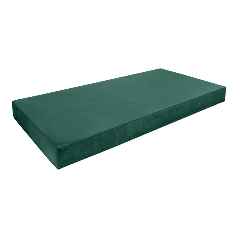 Model V4 - Velvet Indoor Daybed Mattress Bolster Backrest Cushions and Covers |Complete Set|