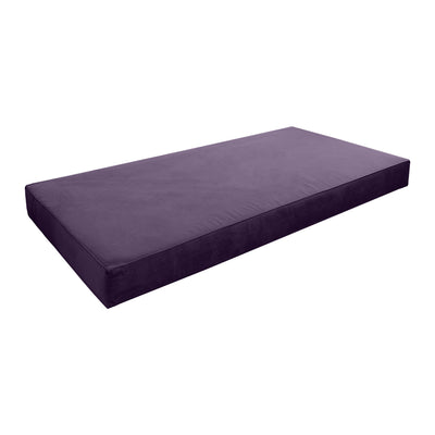 Model V4 - Velvet Indoor Daybed Mattress Bolster Backrest Cushions and Covers |Complete Set|