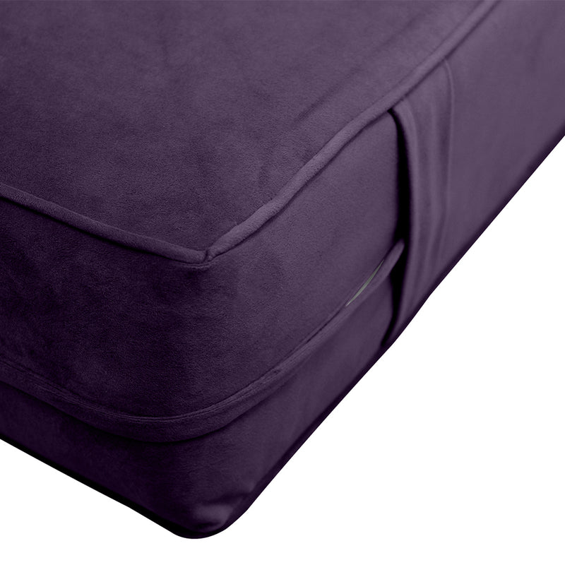 8" Thickness Velvet Indoor Daybed Mattress Fitted Sheet |Slipcover Only|