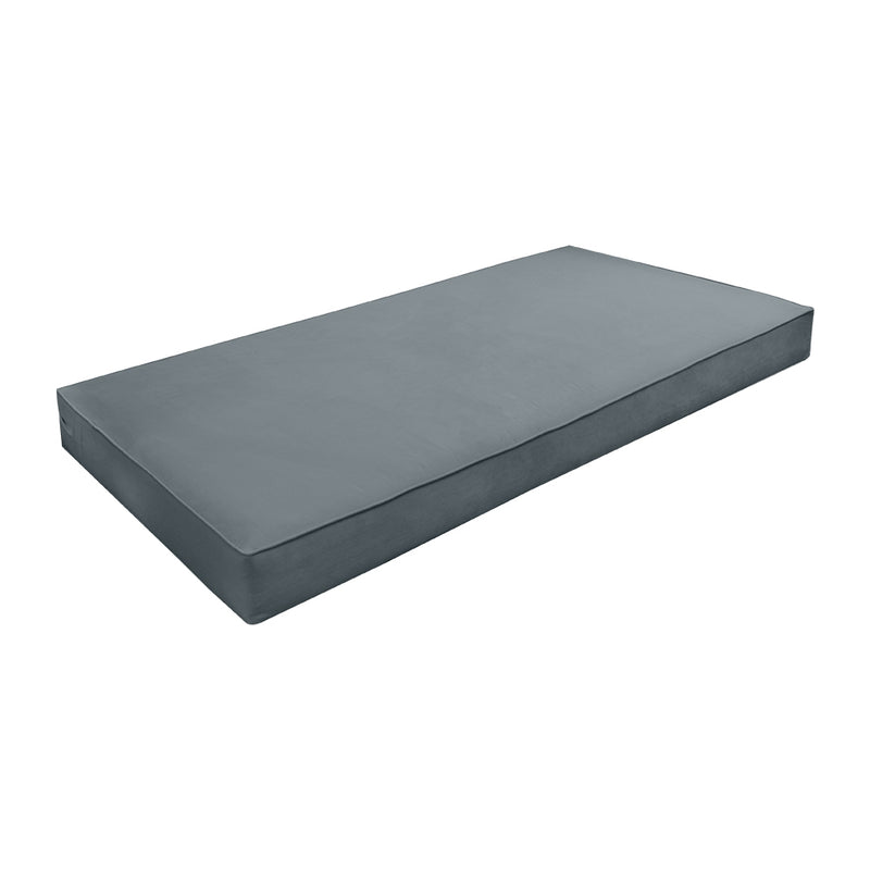 Model V4 - Velvet Indoor Daybed Mattress Bolster Backrest Cushions and Covers |Complete Set|