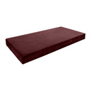 Model V5 - Velvet Indoor Daybed Mattress Bolster Pillow |COVERS ONLY|