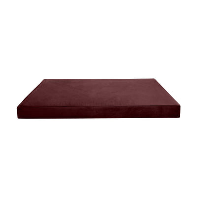 Model V2 - Velvet Indoor Daybed Mattress Bolster Backrest Cushions and Covers |Complete Set|