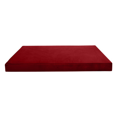 Model V1 - Velvet Indoor Daybed Mattress Bolster Backrest Cushions and Covers |Complete Set|