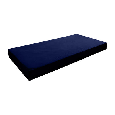 Model V4 - Velvet Indoor Daybed Mattress Bolster Backrest Cushions and Covers |Complete Set|