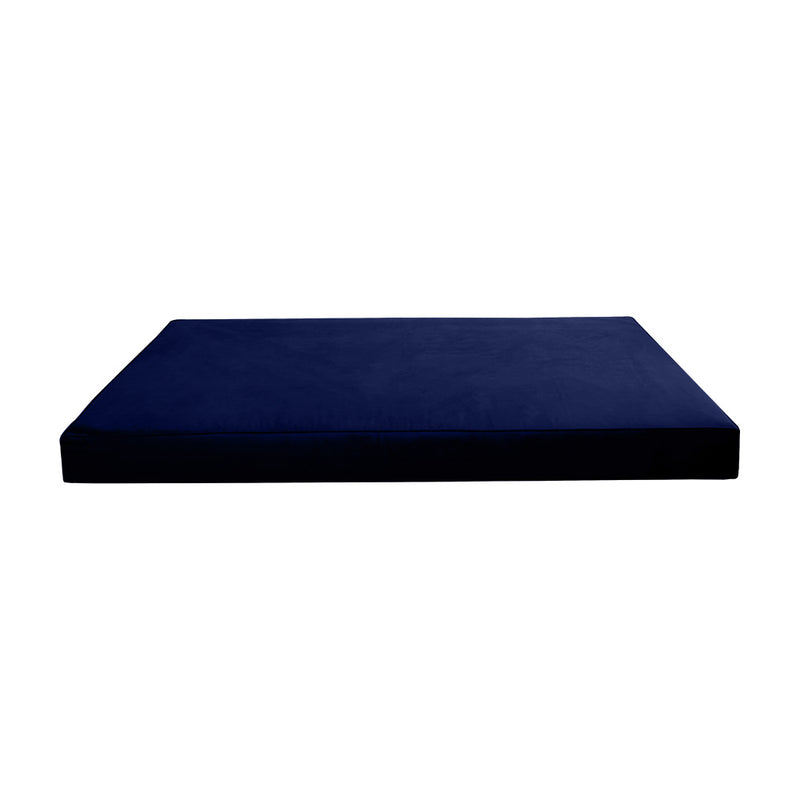 Model V5 - Velvet Indoor Daybed Mattress Bolster Pillows and Covers |Complete Set|