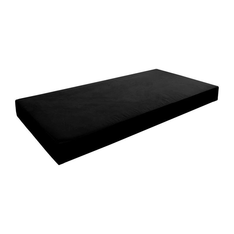 Model V5 - Velvet Indoor Daybed Mattress Bolster Pillows and Covers |Complete Set|