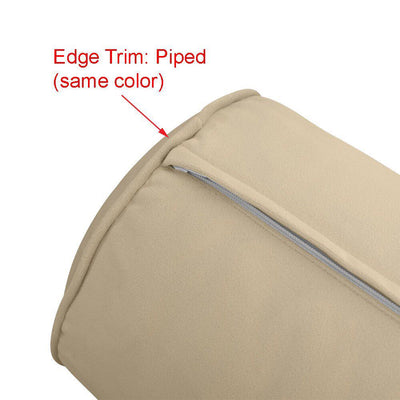 COVER ONLY Model V5 Full Velvet Same Pipe Indoor Daybed Bolster Pillow - AD350