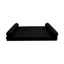 Model-5 Twin Size (75" x 39" x 6") Outdoor Daybed Mattress Bolster Backrest Cushion Pillow |COVERS ONLY|