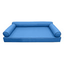 Model-6 Full Size (75" x 54" x 6") Outdoor Daybed Mattress Bolster Backrest Cushion Pillow |COVERS ONLY|